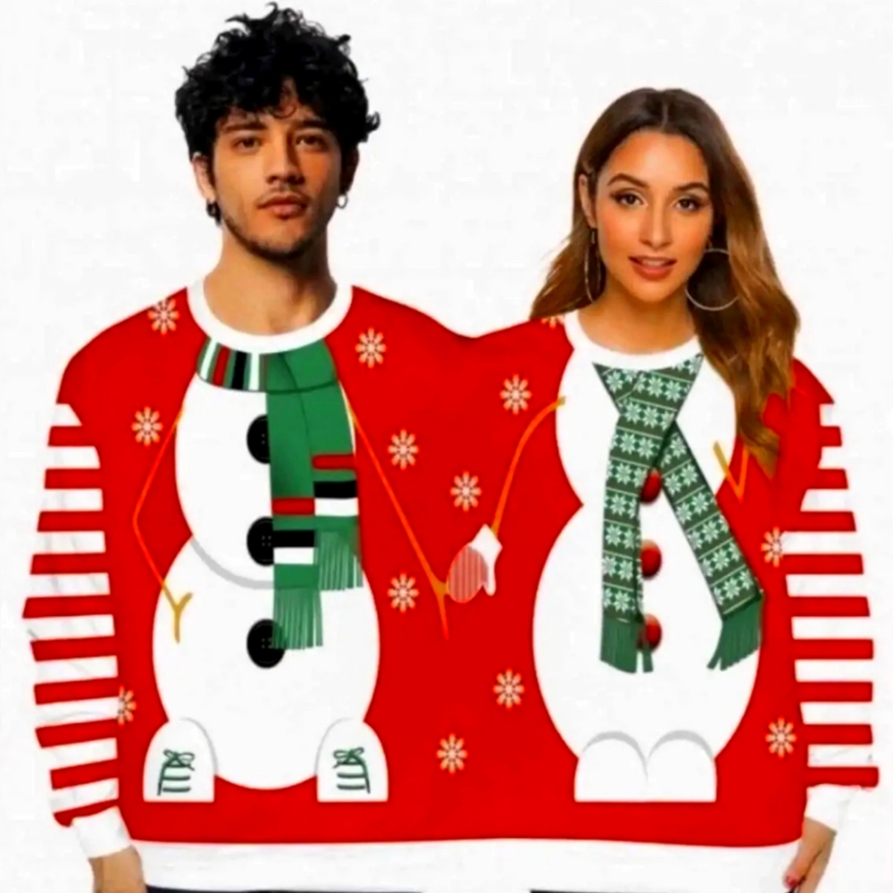 Holiday-Time Two Person Christmas Sweater Size S/M